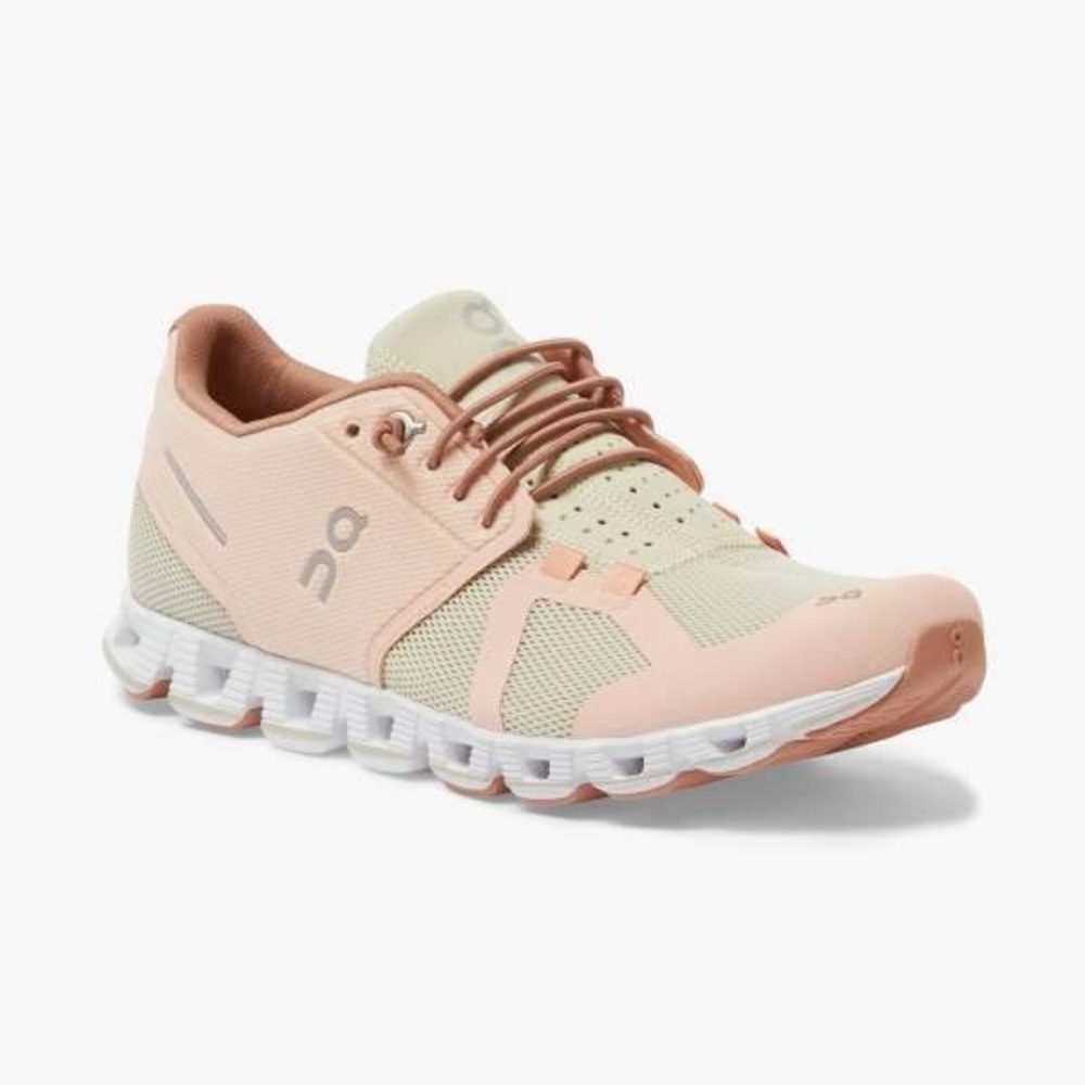 Women’s On Cloud Running Shoes in Rose/Sand Color, Size 8
